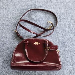 Coach Burgundy Leather Women's Cross-body Bag. Never Used.